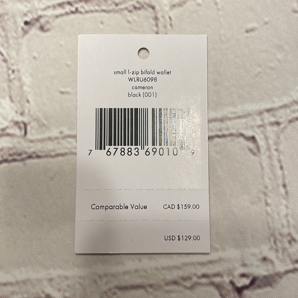 NWT Kate Spade Black Cameron Small Bifold Wallet - Picture 4 of 6